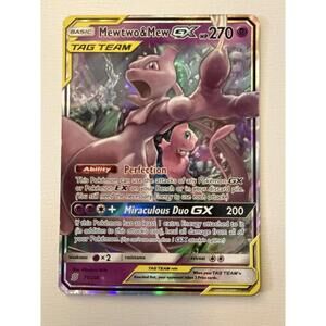 Mewtwo & Mew GX 71/236 Ultra Rare Holo Tag Team Pokémon